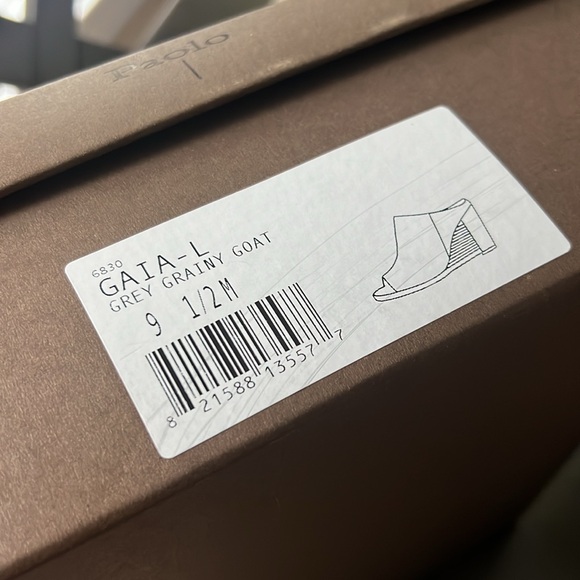 PAOLO LINEA GIAI BLOCK SLIP ON HEELED MULE SANDALS 9.5 - Picture 7 of 7